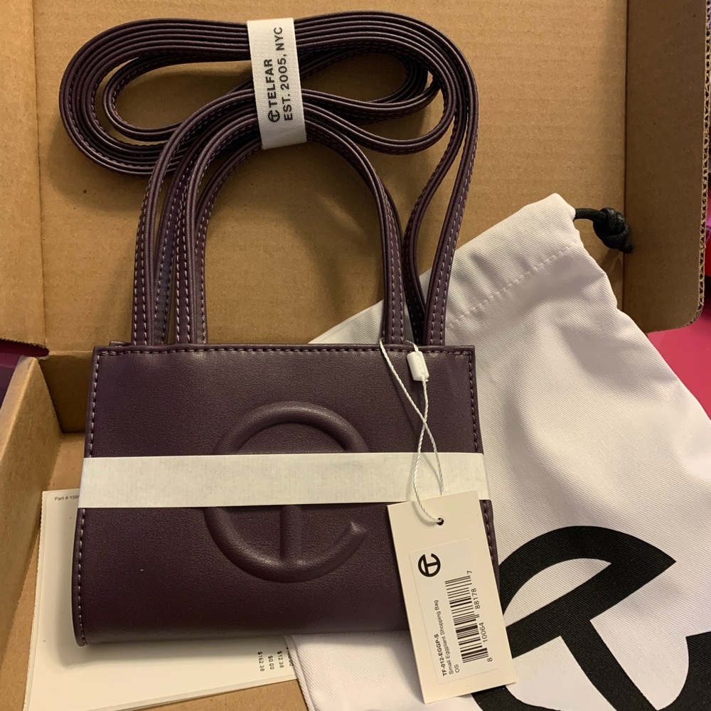 Eggplant Small shopping  Telfar bag